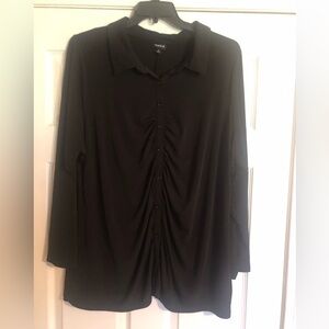 Torrid size 4 Black Button Down